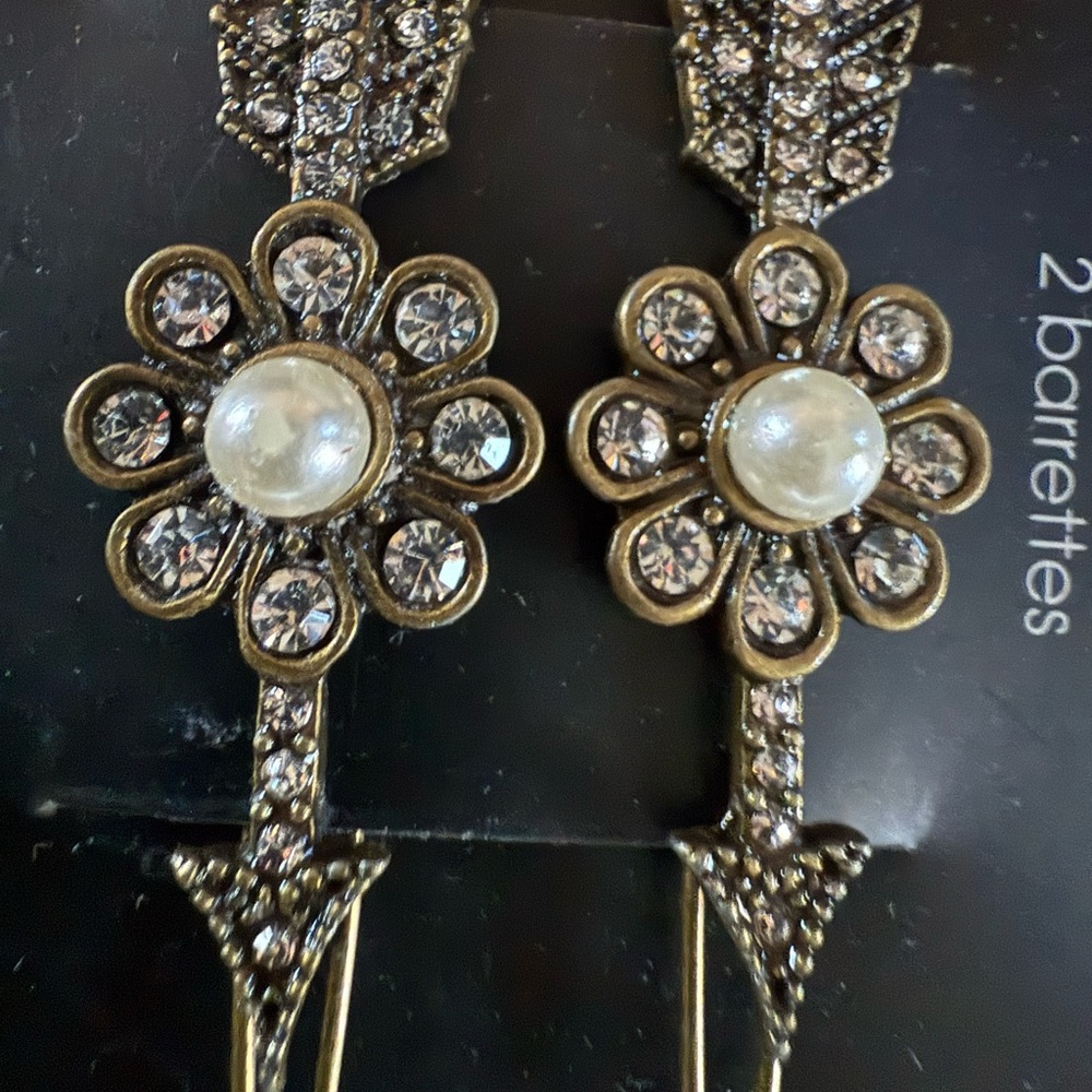 Elegant Gold and Silver Floral Earrings